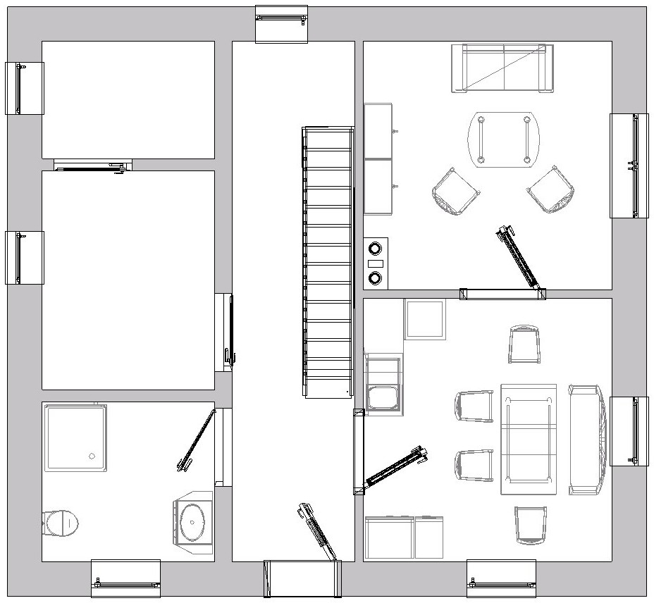 Ferienhaus Humer Grundriss EG